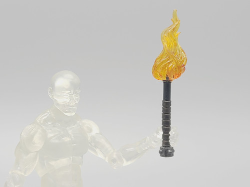 Metal Torch with Orange Flame (Custom)