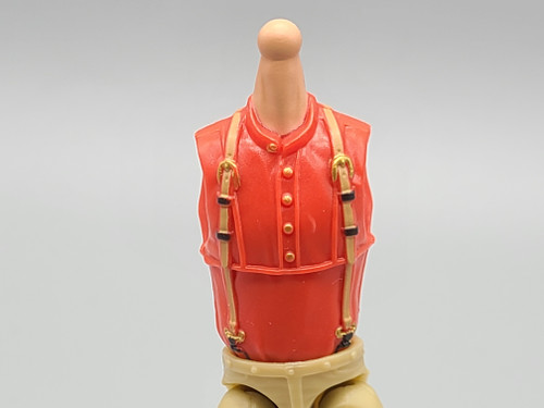 Fire Brigadier Red Suspender Shirt Torso (PPeach) (Dime Novel Legends)