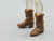 Light Brown Tall Boots (Blood Red Skeleton Kit)