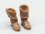 Light Brown Pirate Boots (Blood Red Skeleton Kit)