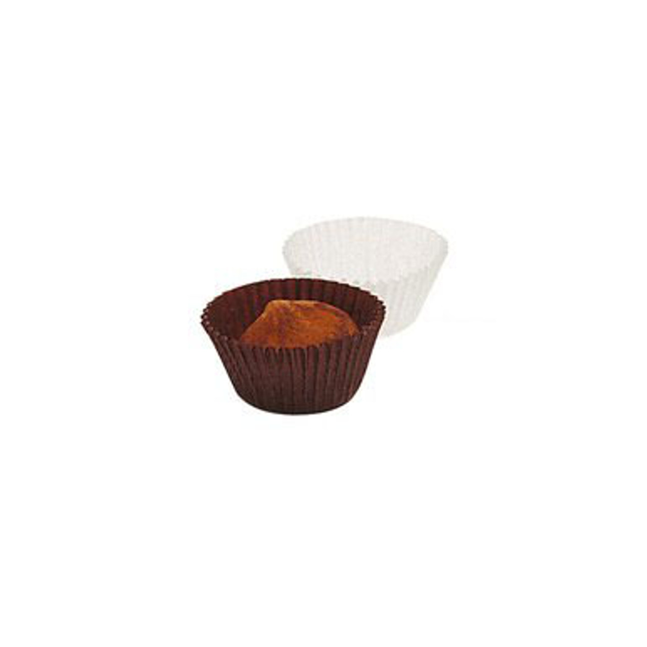 White Fluted Mini Baking Cup 1 3/8 x 15/16 - 1000/Pack