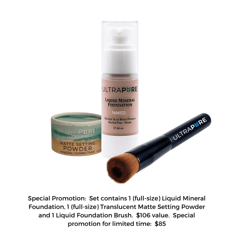 Liquid Mineral Foundation  Super  Set - For Limited Time