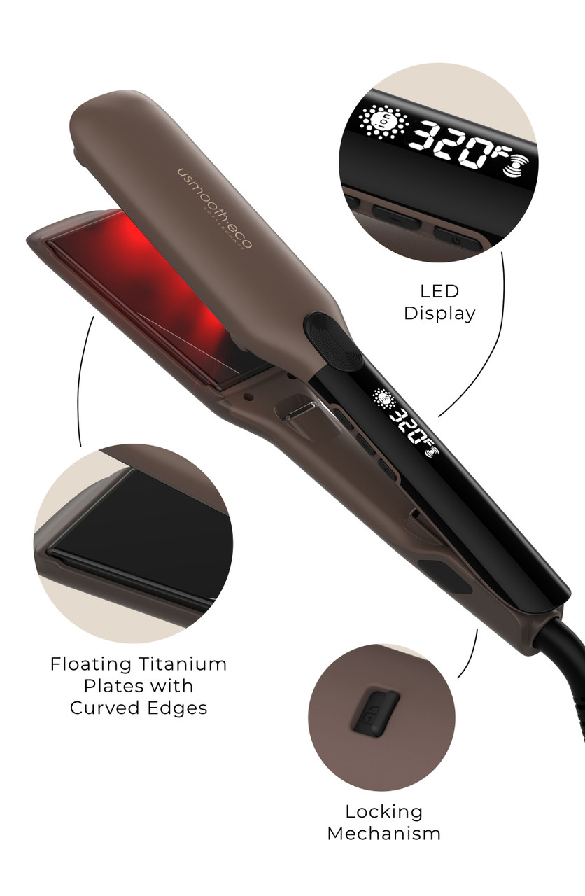 best vibrating flat iron Hot Tools HTV1B1 Vibrasmooth Flat Iron, Black main image 0