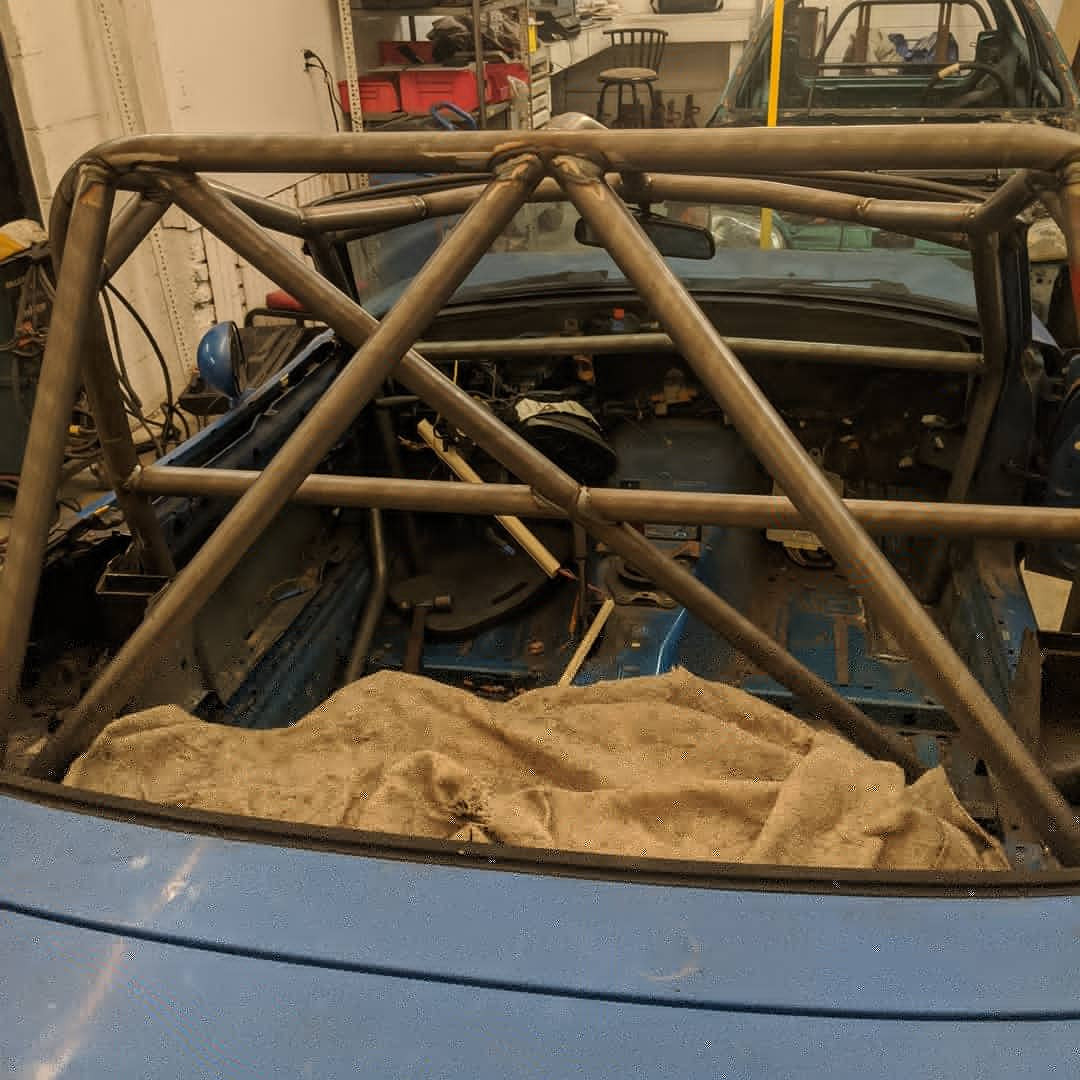 Mazda Miata 24 Hours of Lemons Roll Cage Custom Fabrication