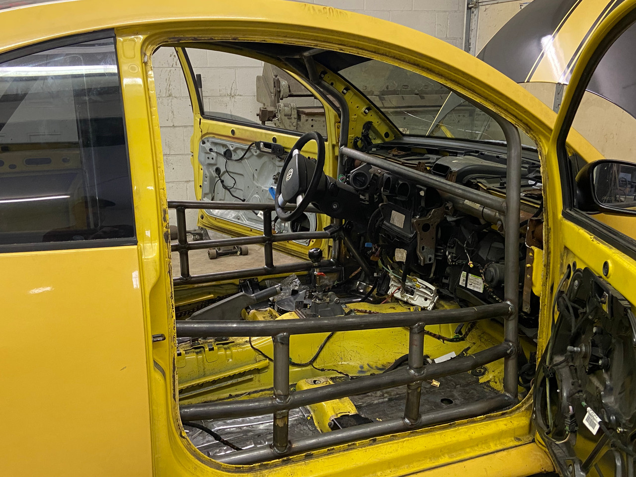 2001 Volkswagen Beetle 24 Hours of Lemons Roll Cage Custom Fabrication