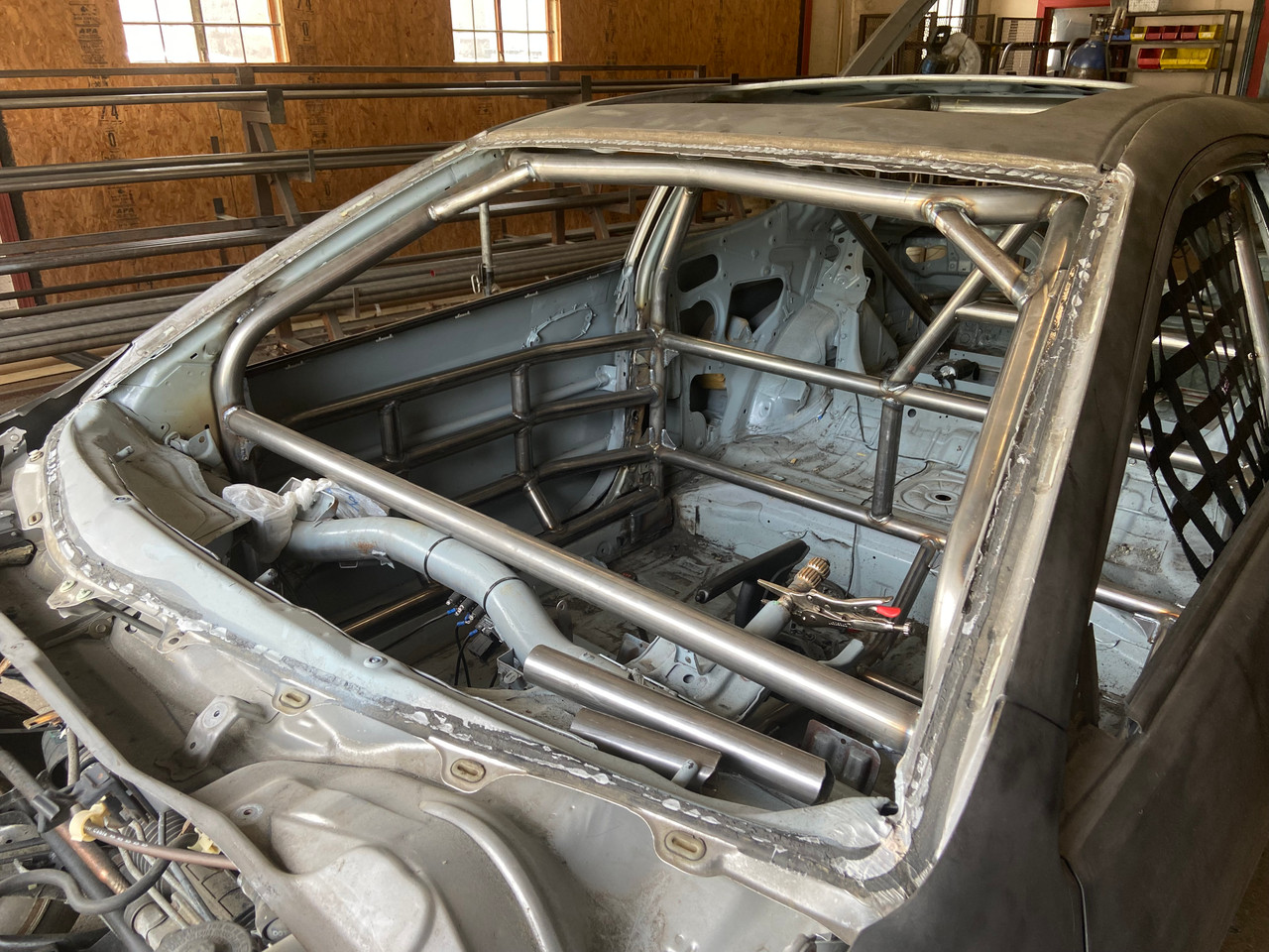 01-06 Acura RSX Limited Sportsman Circle Track Roll Cage, In Shop Fabrication