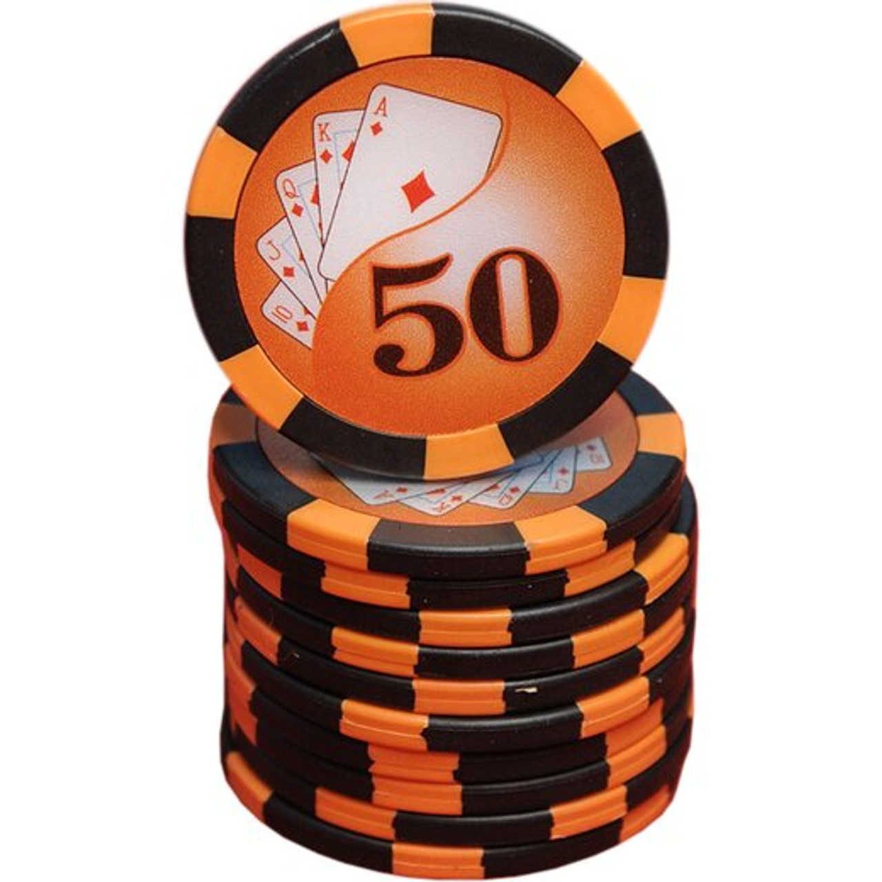 Set 500 jetoane pentru poker model CardFlush, 13 gr + CADOU un pachet de carti 100% plastic Dal Negro