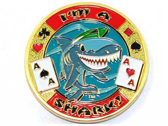 Poker Card Guard - I'm a Shark! - AA - Pereche de asi
