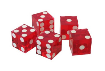 5 Zaruri rosii, semitransparente de 18mm