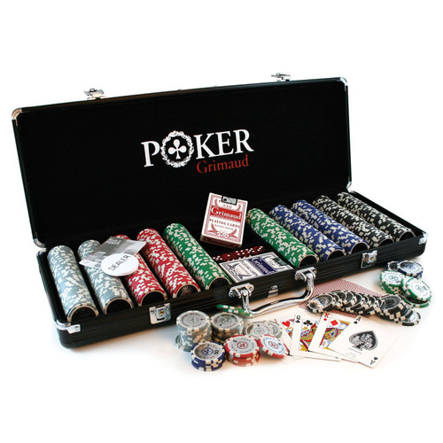 Set poker profesional Grimaud (Franta), 500 jetoane (11,5g)