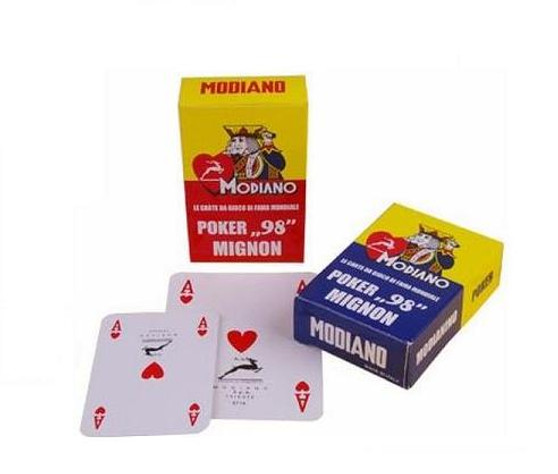 Carti de joc plasticate POKER 98 Mini rosu