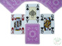 Carti profesionale de poker MODIANO Cristallo 100% plastic cu index mare pe 4 colturi mov