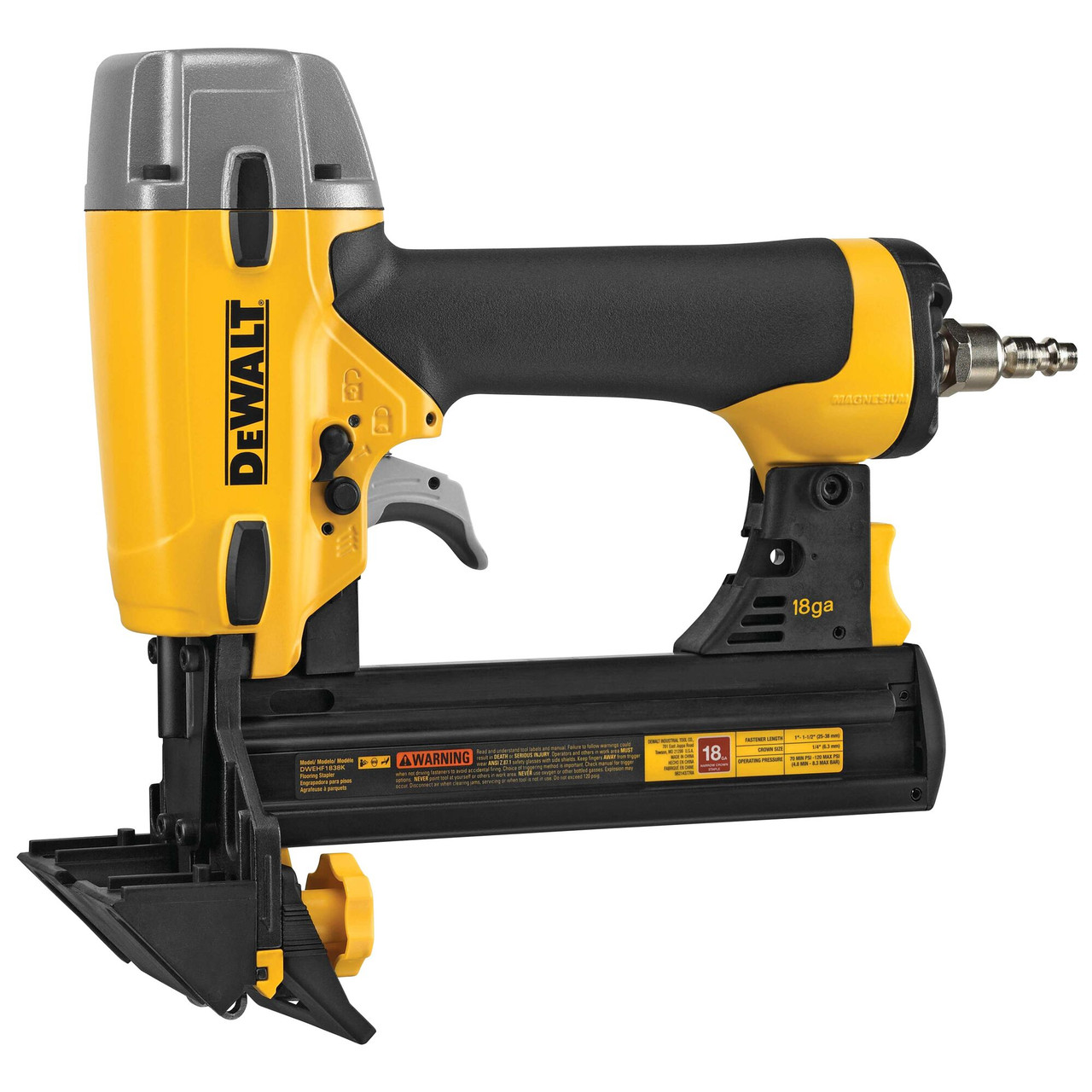 DEWALT DWEHF1838K 18Ga 7/32In Crown Flooring Stapler Federated
