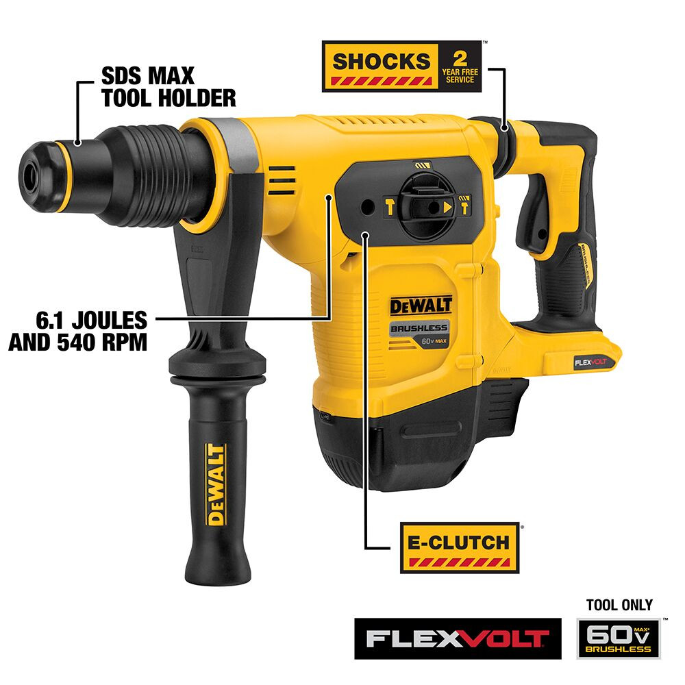 DEWALT DCH481B 60V MAX Flexvolt 1-9/16