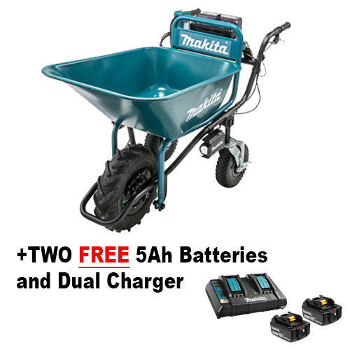 Makita DCU180ZX2 18V x2 LXT Power-Assisted Brushless Wheelbarrow