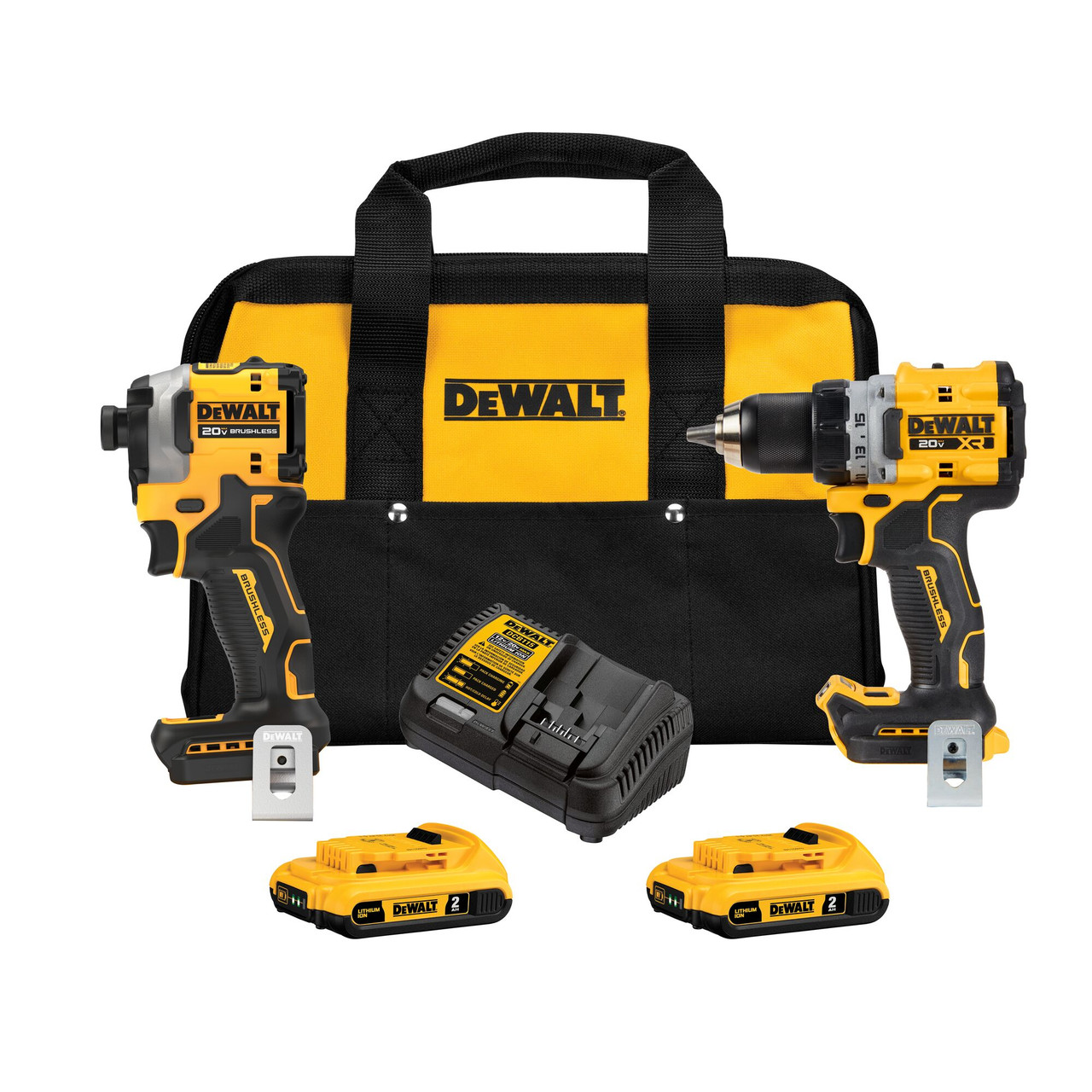DEWALT DCK2051D2 20V MAX XR Compact 2-Kit (Dcd800 And Dcf850