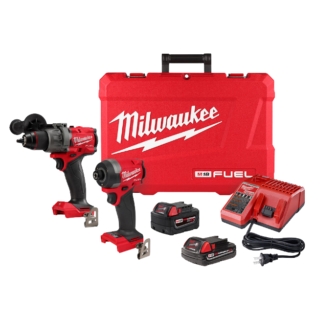 Milwaukee 3697-22CXC M18 FUEL 2-Tool Combo Kit Federated Tool