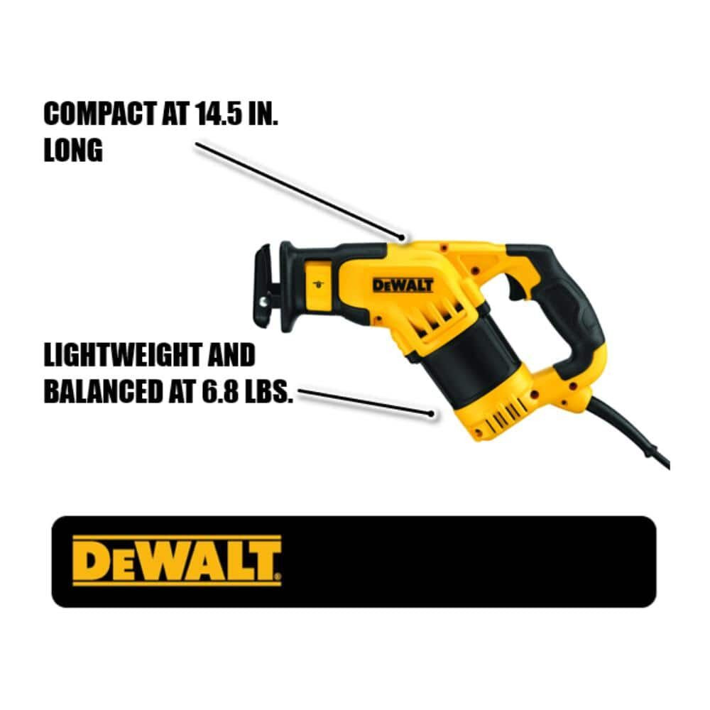 DEWALT DWE357 10 Amp Compact Reciprocating Saw Federated Tool