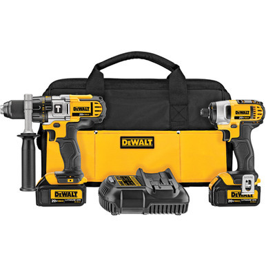 DEWALT DCK290L2 20V MAX* Lithium Ion Hammerdrill Impact Driver