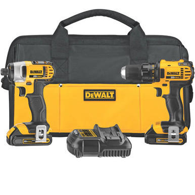 DEWALT DCK280C2 20V MAX* Lithium Ion Compact Drill/Driver Impact Driver Combo Kit Ah)
