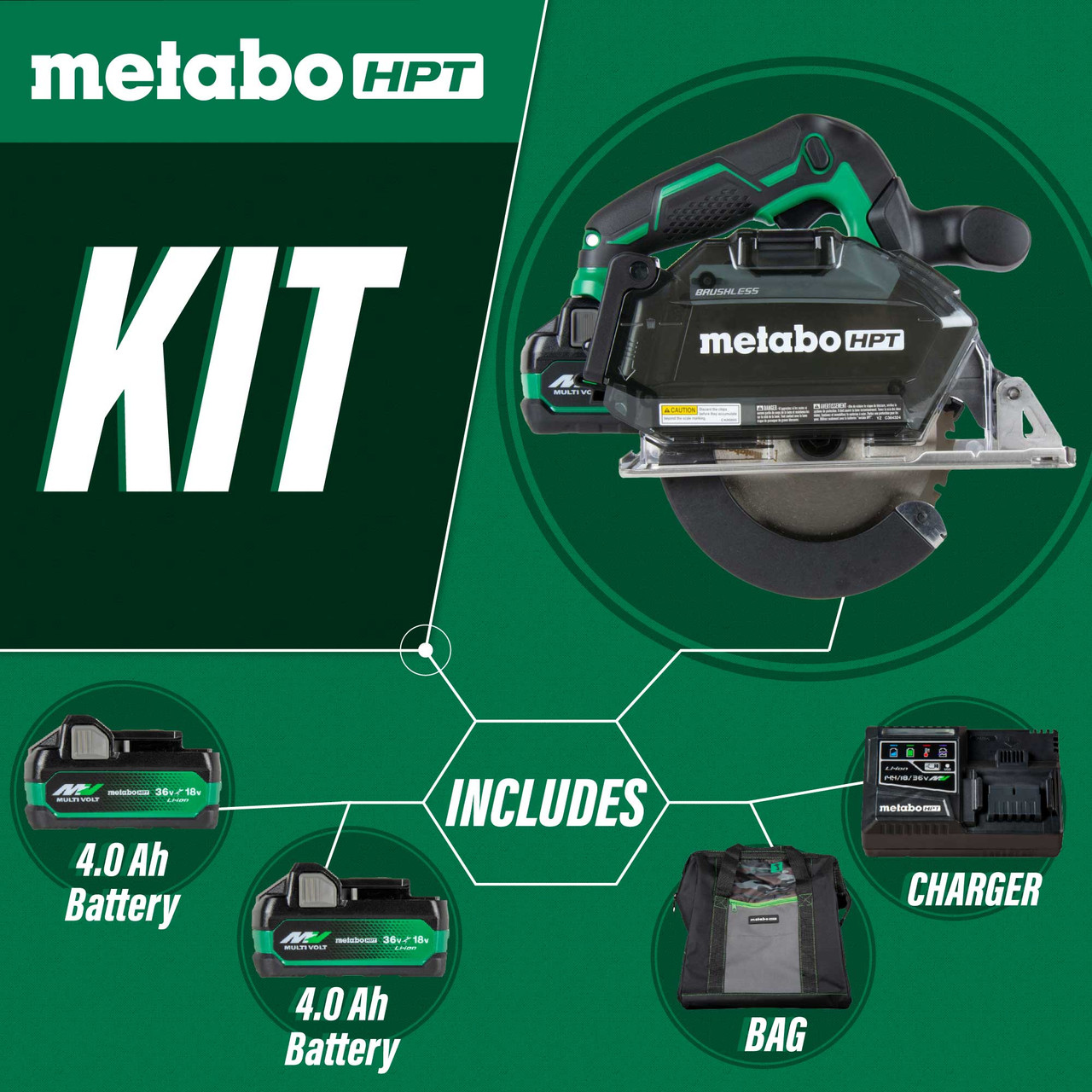 Metabo HPT CD1805DBM 18V MultiVolt 5-3/8 up to 5-7/8 Inch