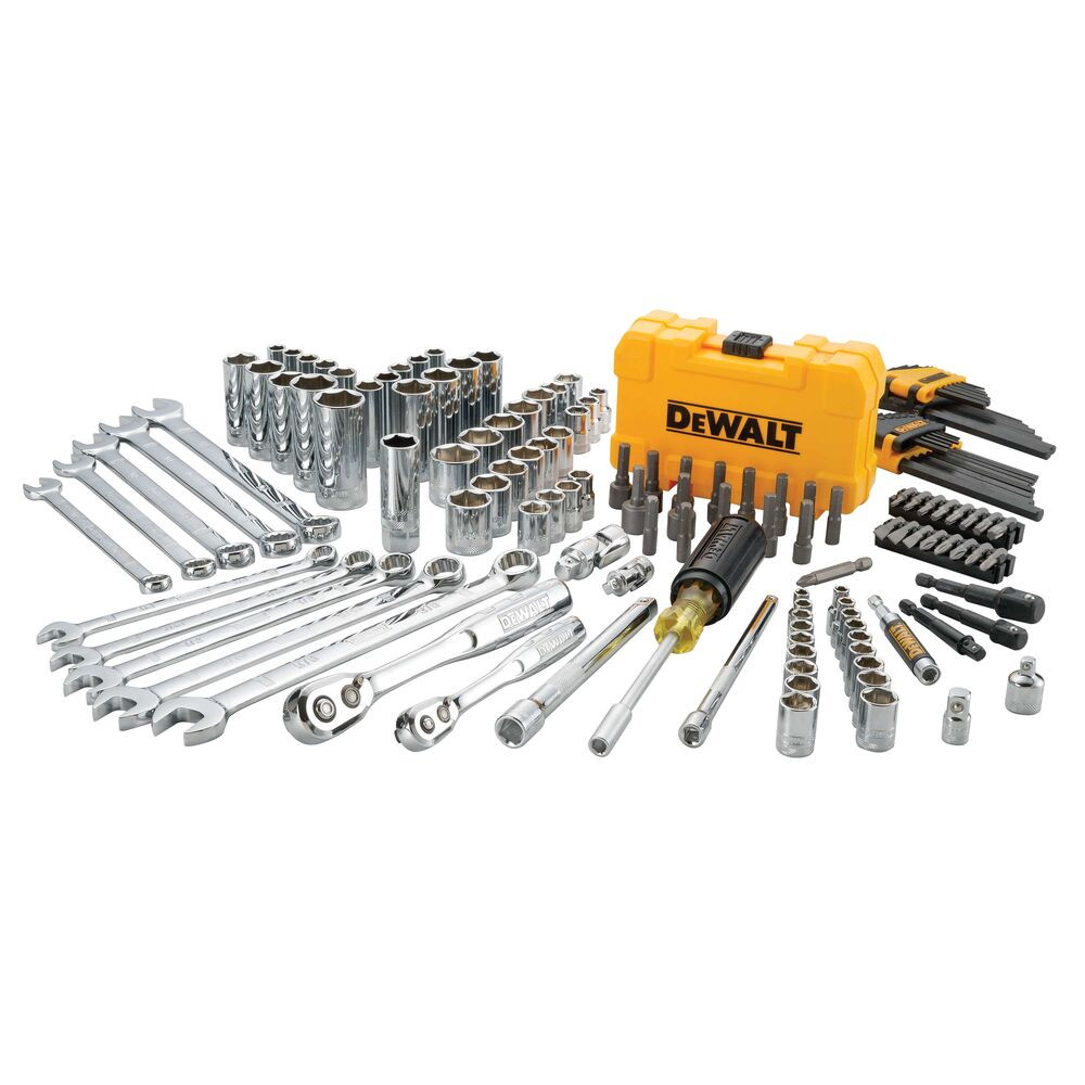 DEWALT DWMT73802 - 142 pc. 1/4" & 3/8" Drive Mechanics Tool Set ...