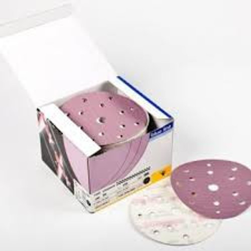 Sia Abrasives - 5" (125mm), 10 hole Velcro Sanding Disc (Festool Pattern) 180 Grit Box/100Pcs