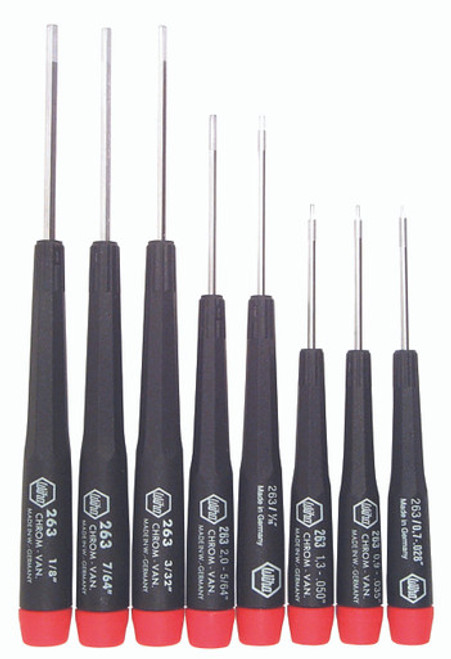 Wiha 26391 - Precision Hex Inch Driver 8 Pc. Set