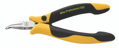Wiha 32744 - ESD Prec Snipe (Chain) Bent Nose Pliers