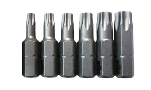 Wiha 71570 - Torx Insert Bit T5 - T10 (6 Pc.)