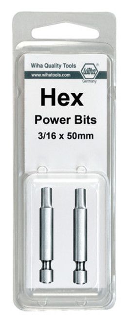 Wiha 74381 - Hex Inch Power Bit 3/32 x 50mm 2Pk