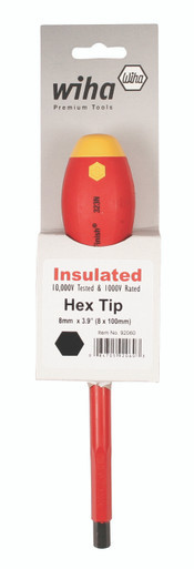 Wiha 92058 - Insulated Hex Metric Driver 6.0 x 100mm