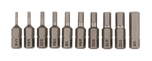 Wiha 72596 - Hex Inch Blister Pack Bit Set