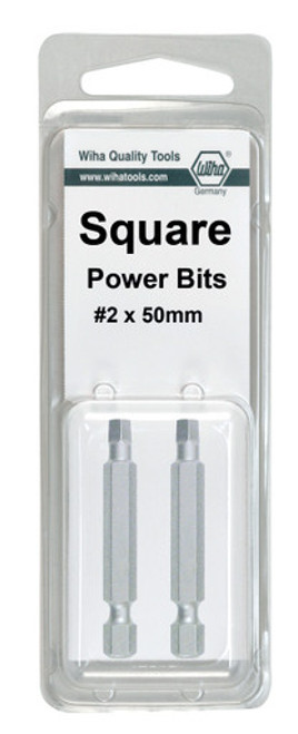 Wiha 74860 - Square Power Bit #1 x 50mm 2Pk