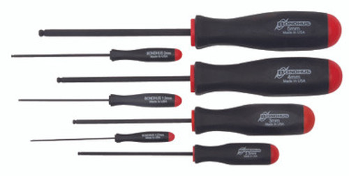 Bondhus 10687 - 7 Piece Ball End Screwdrivers - Sizes: 1.27-5mm