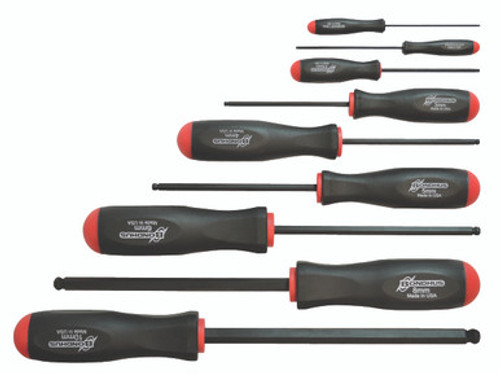 Bondhus 10699 - 9 Piece Ball End Screwdrivers - Sizes: 1.5-10mm