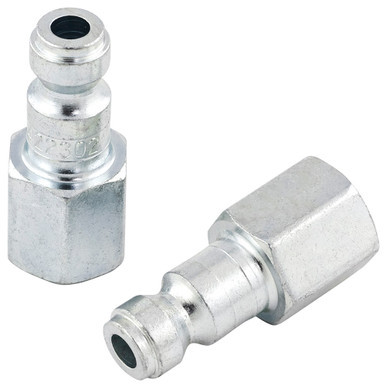 Jet 420302 - (TPF1414) ‘T’ Plug Female - 1/4" Body x 1/4" NPT (2/card)