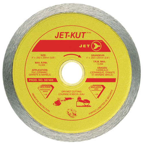 Jet 567405 - (SPTC4) 4 x .052 x 20mm (5/8) JET-KUT Super Premium Diamond Blade