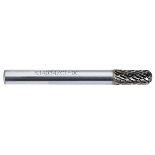 Jet 534034 - (C1-DC) 1/4" JET-KUT GP Round Nose Shape Carbide Bur