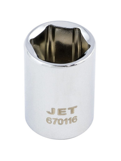 Jet 670107 - 1/4" DR x 7/32" Regular Chrome Socket - 6 Point