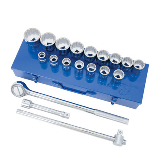 Jet 600402 - (SW7521) 21 PC 3/4" DR S.A.E. Socket Wrench Set - 12 Point