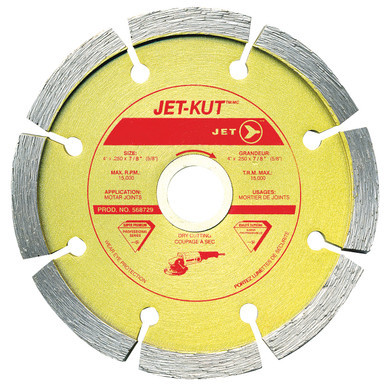 Jet 568729 - (TDP04–150) 4 x .250 x 7/8 (5/8) JET-KUT Tuck Pointing Diamond Blade