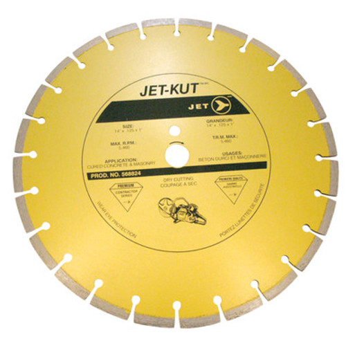Jet 568824 - (HSD–14C) 14 x .125 x 1 JET-KUT Premium Segmented Diamond Blade