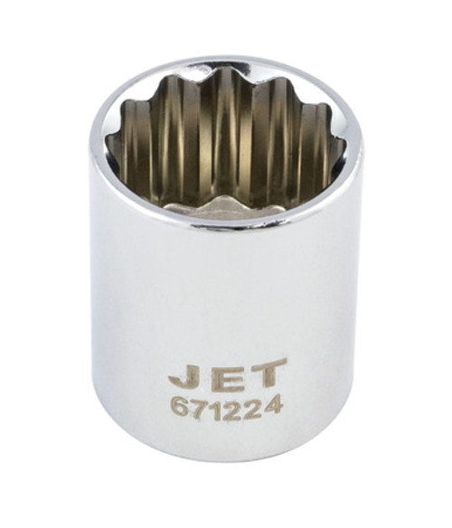 Jet 671118 - 3/8" DR x 9/16" Regular Chrome Socket - 6 Point