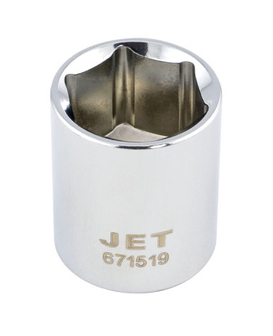Jet 671524 - 3/8" DR x 24mm Regular Chrome Socket - 6 Point