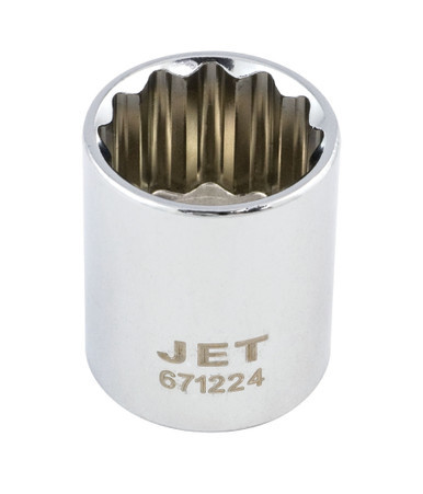 Jet 671613 - 3/8" DR x 13mm Regular Chrome Socket - 12 Point