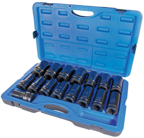 Jet 610508 - (PS1601D) 16 PC 1" DR Deep S.A.E. Impact Socket Set - 6 Point