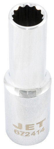 Jet 672424 - 1/2" DR x 3/4" Deep Chrome Socket - 12 Point
