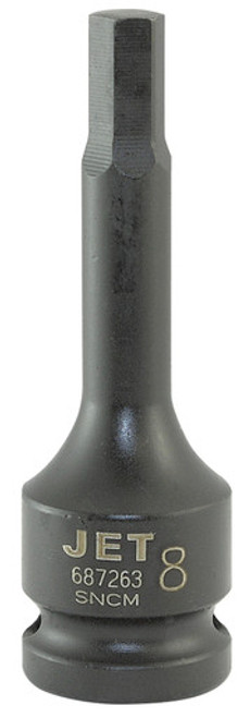 Jet 687263 - 1/2" DR x 8mm Impact Hex Bit Socket