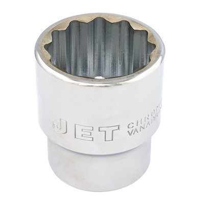 Jet 673229 - 3/4" DR x 1-13/16" Regular Chrome Socket - 12 Point